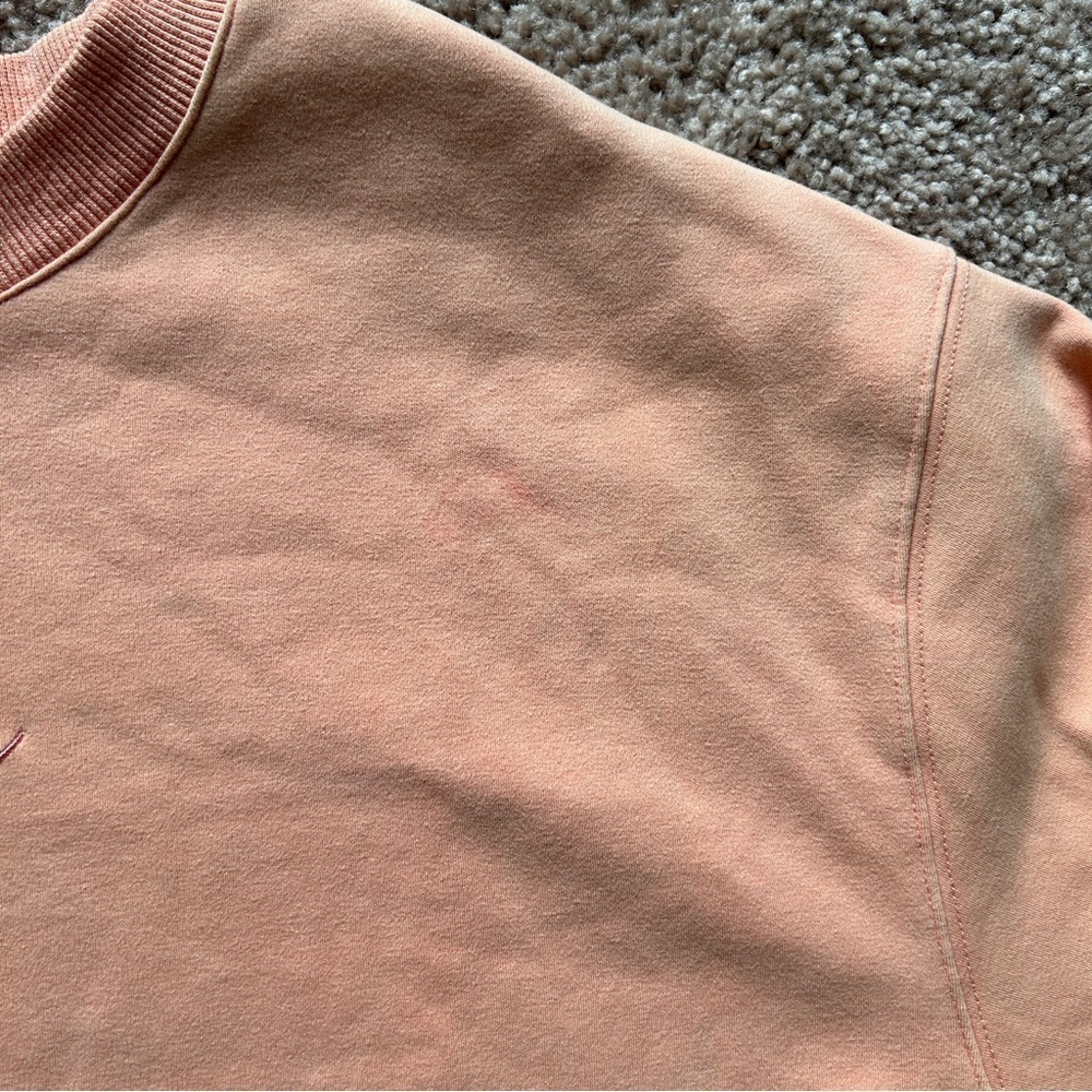 Brooklyn Grace Drop Shoulder "mama" Crewneck Peach Sweater Size Large - Picture 7 of 9